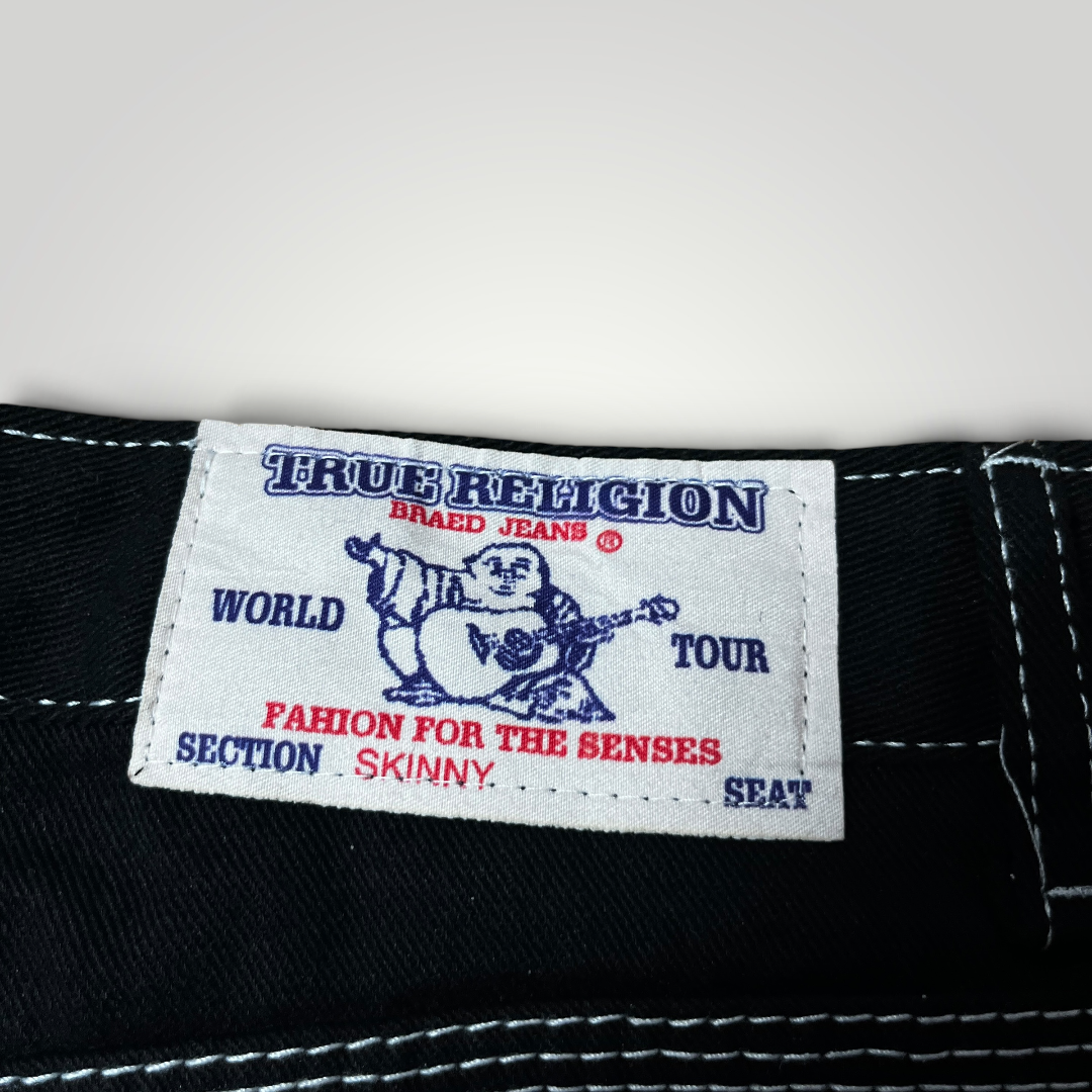 True Religion Y2K Heavy Cotton Jeans White Stitch (Replica)