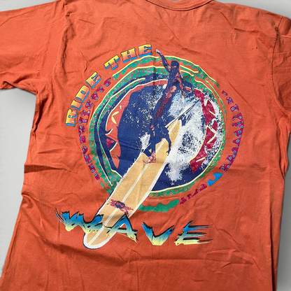 Sergio Tacchini Vintage 90's Single Stitch Tubular Knit Made in Italy Graphic T-Shirt