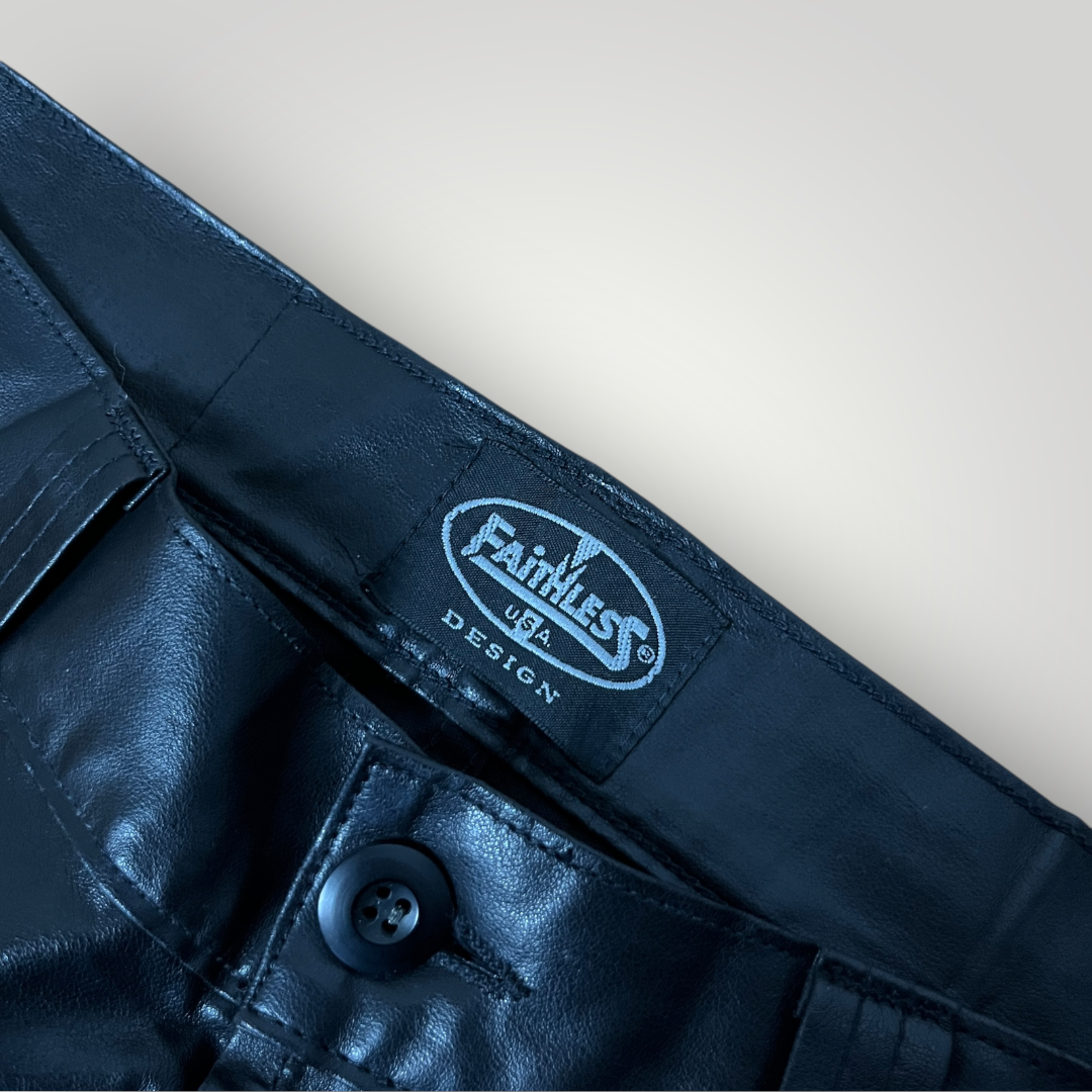 Faithless Vintage 00's Opium Leather Pants !MADE IN ITALY!
