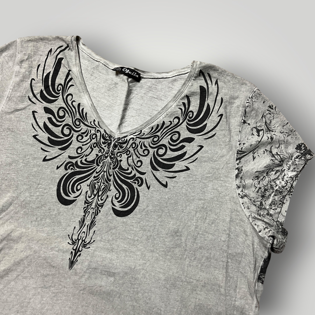 Otelia Vintage 2000's Y2K Fairy Grunge Graphic T-Shirt (Дамско)