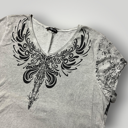 Otelia Vintage 2000's Y2K Fairy Grunge Graphic T-Shirt (Дамско)