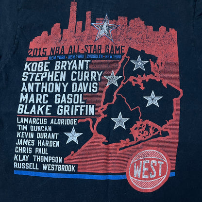 Adidas 2015 NBA West All-Stars "The Go-To Tee" Tubular Knit Basketball Graphic T-Shirt