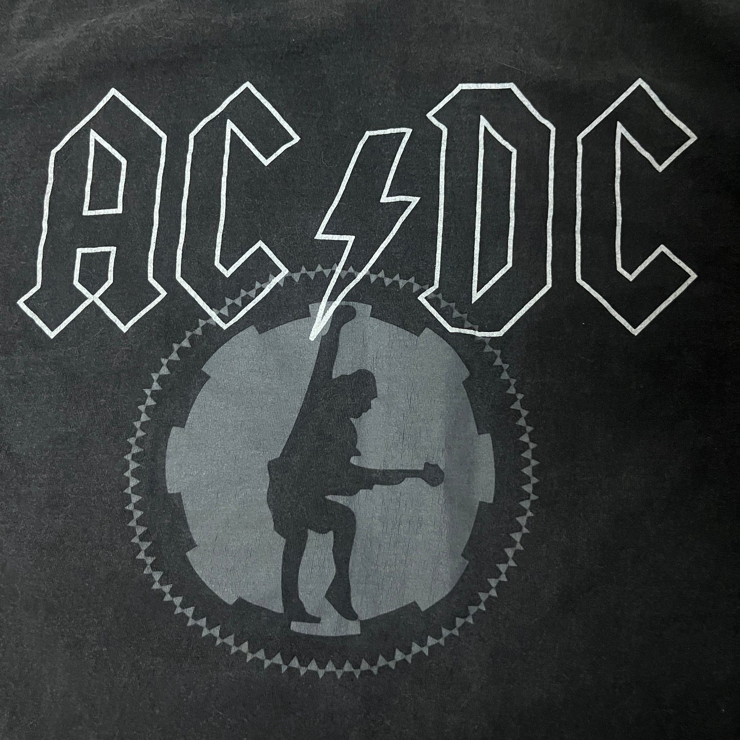 AC/DC Vintage Heavy Cotton Sun Faded Y2K Graphic T-Shirt