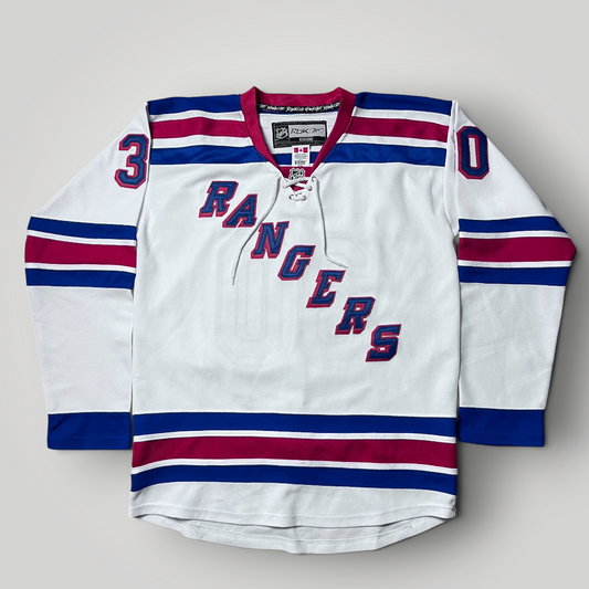 Reebok x NHL New York Rangers Vintage 2005/2007 Henrik Lundqvist 30 Ice Hockey Jersey Long Sleeve Shirt
