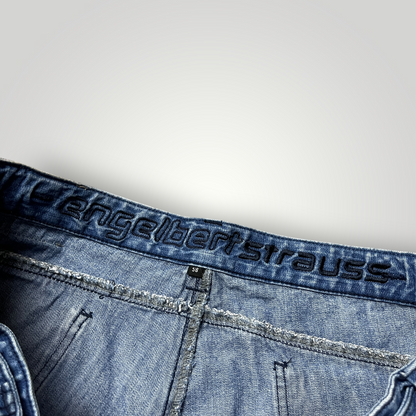 Engelbert Strauss Y2K Heavy Cotton Work Denim Cargo Shorts