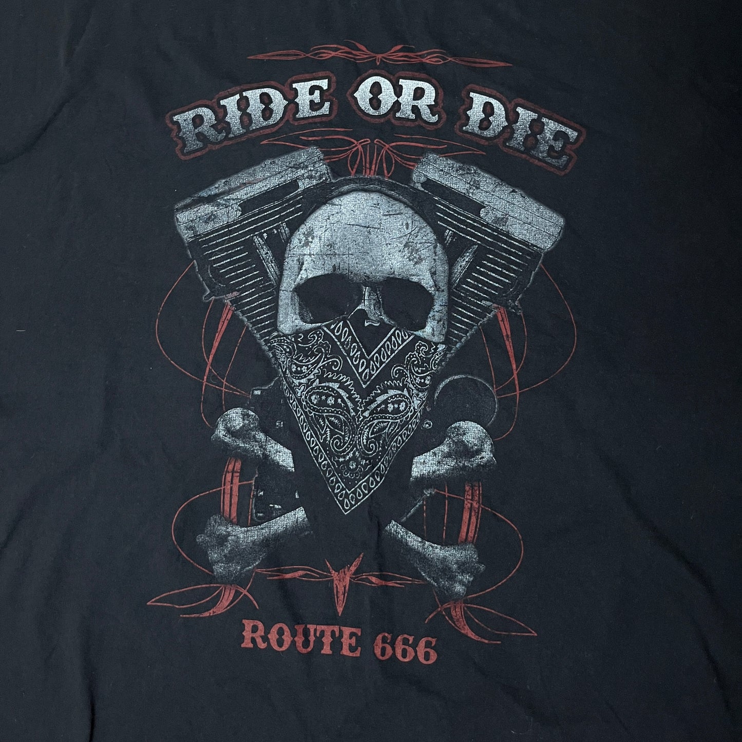 Ride or Die Y2K Biker Graphic T-Shirt