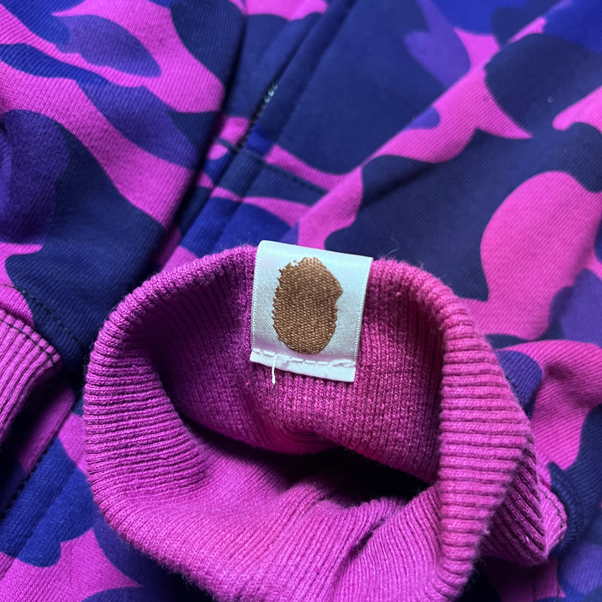 BAPE (A Bathing Ape) Color Camo Purple Shark Full Zip Hoodie (Replica)