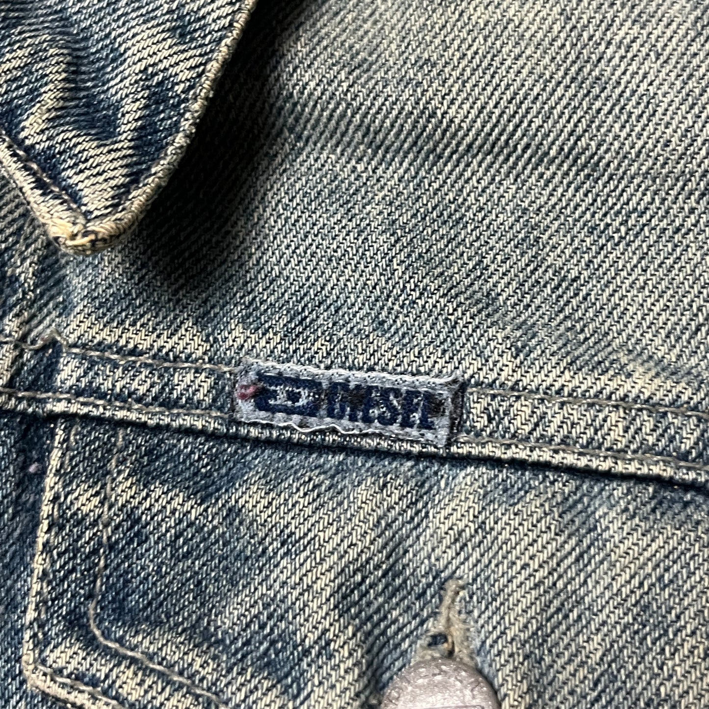 Diesel Vintage Y2K Piss Denim Trashed Jacket (Дамско)