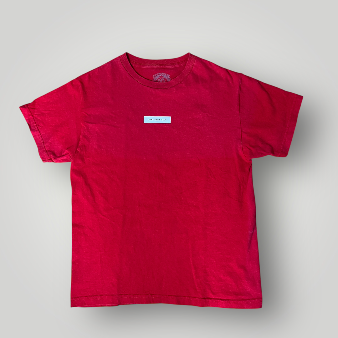 Glue "Dont Sniff Glue" Red Box Logo Skater T-Shirt