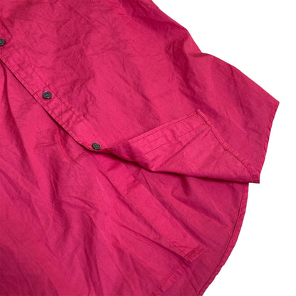 Evisu 2000-2010’s Pink Short Sleeve Button-Up Shirt 100% Cotton