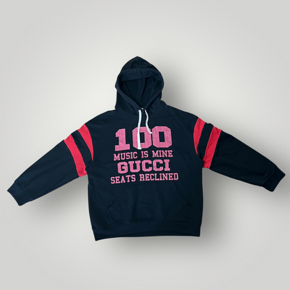 GUCCI x Sony "100 Music is Mine" 3/4 Sleeve Oversized Hoodie (Replica)