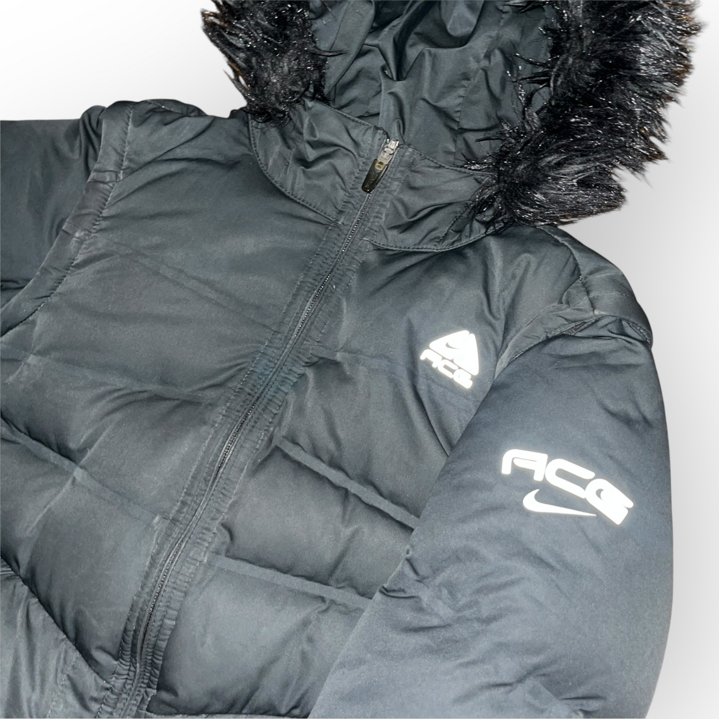 Nike ACG Vintage 00's Y2K Transformable Fur Puffer Jacket / Vest (Дамско)