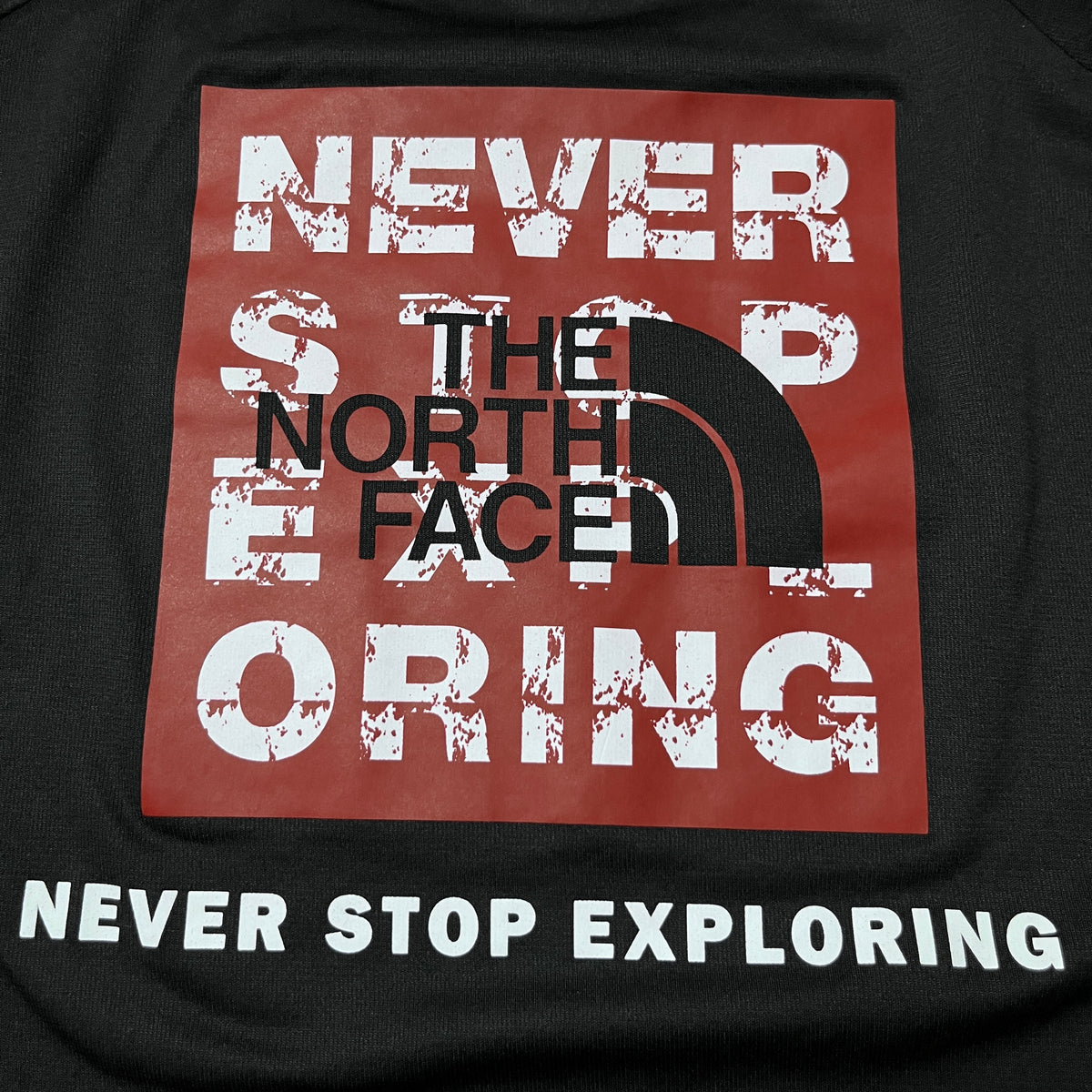 The North Face "Never Stop Exploring" Sport Graphic T-Shirt