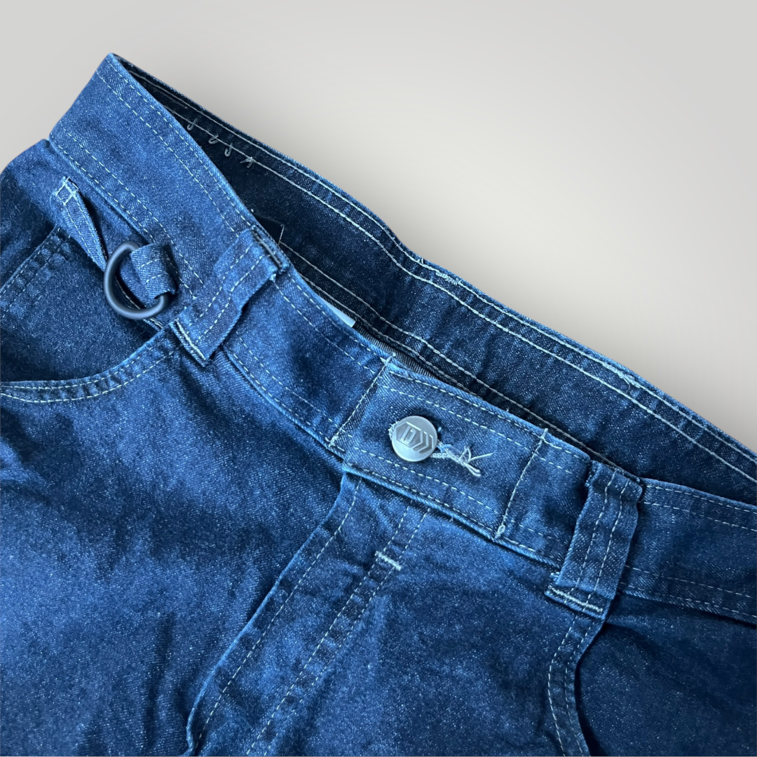 Dassy Heavy Cotton Embroidered Hip-Hop Work Cargo Jeans