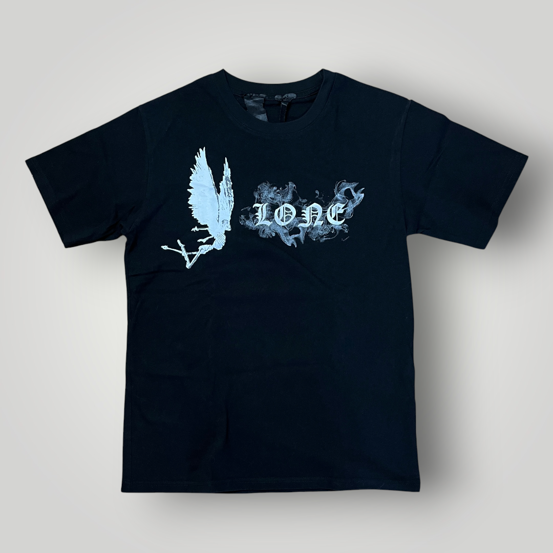 VLONE "Smoke Angel" Heavy Cotton USA MADE Y2K Graphic T-Shirt