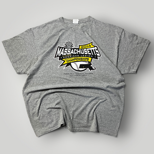 Massachusetts American Legion 2014 Heavy Cotton Tubular Knit T-Shirt