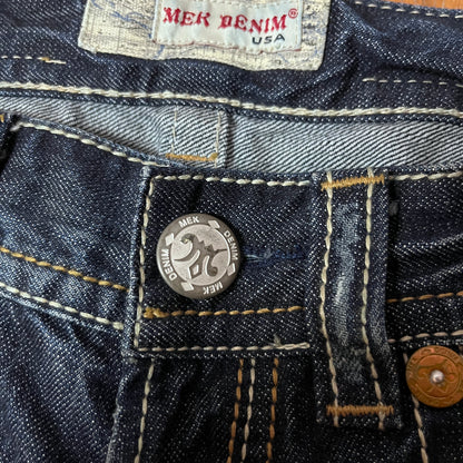 MEK Denim Vintage 2000's Y2K  Distressed Bootcut Jeans