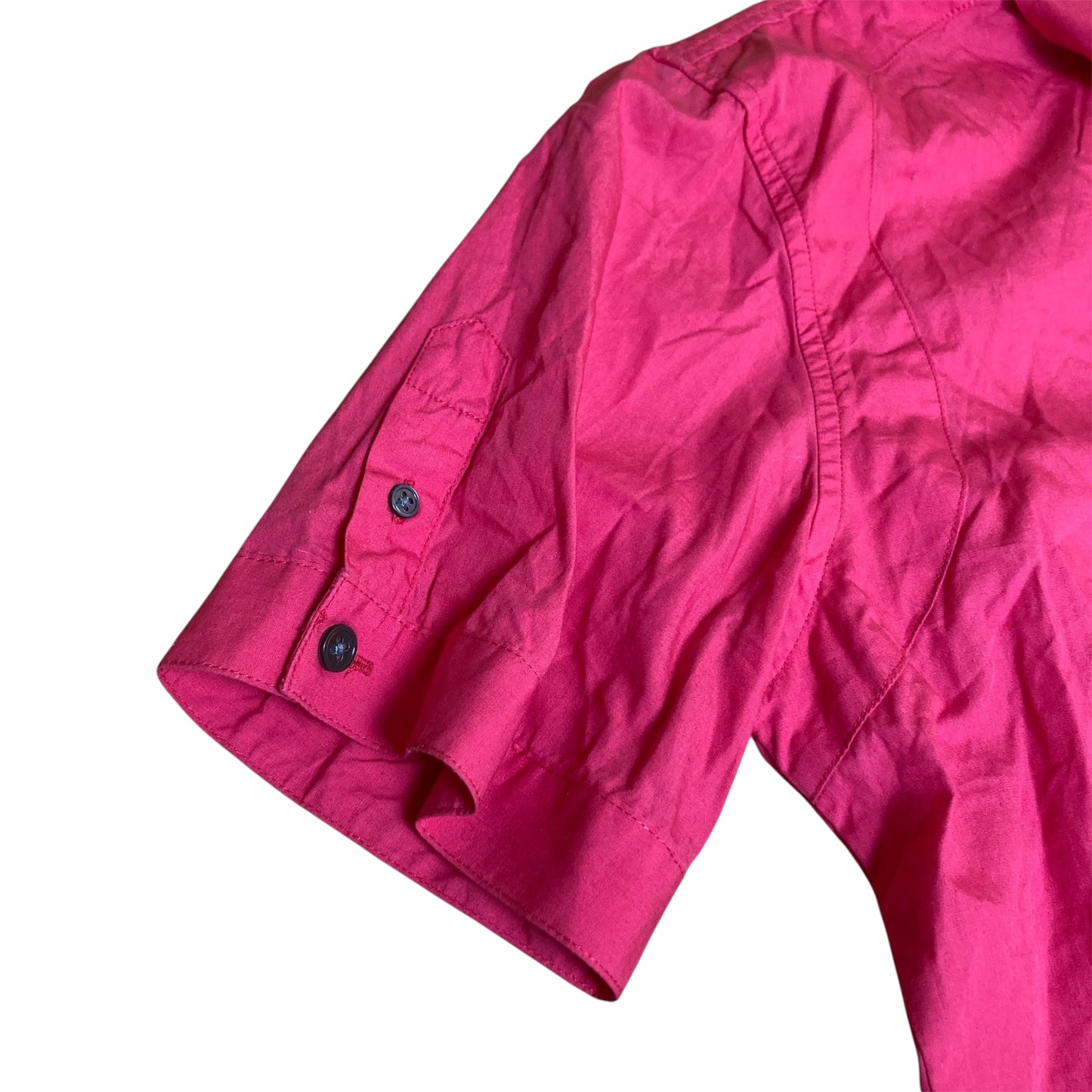 Evisu 2000-2010’s Pink Short Sleeve Button-Up Shirt 100% Cotton