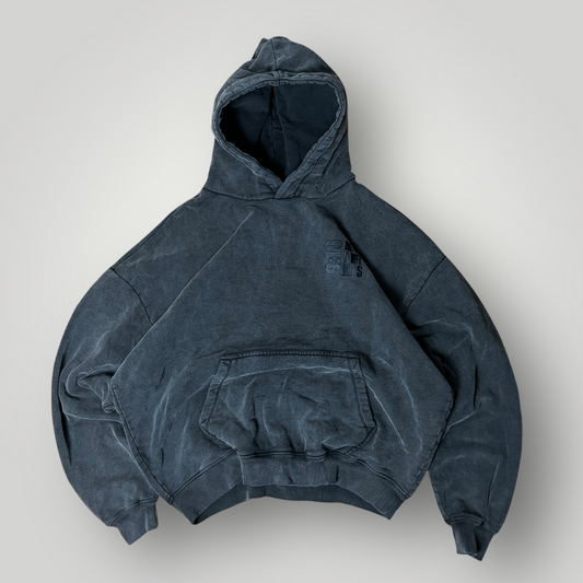 Heavy Cotton Sun Faded Boxy Hoodie (490GSM)