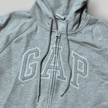 GAP Grey Y2K Zip-Up Hoodie (Дамско)