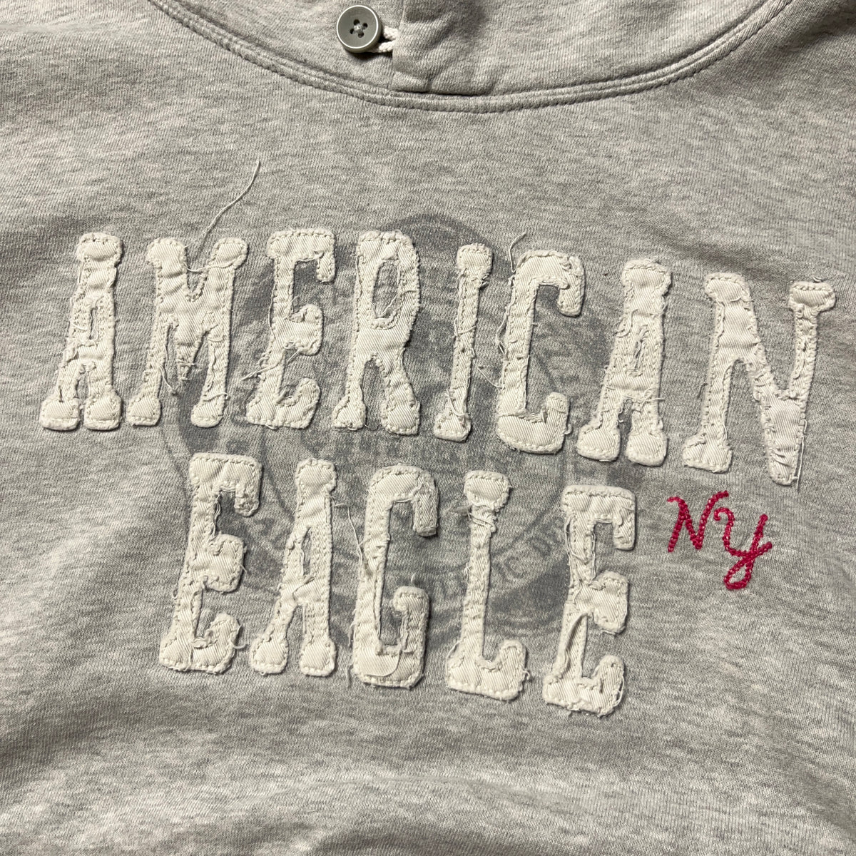 American Eagle Vintage 2000's Y2K Button Colar Hoodie (Дамско)
