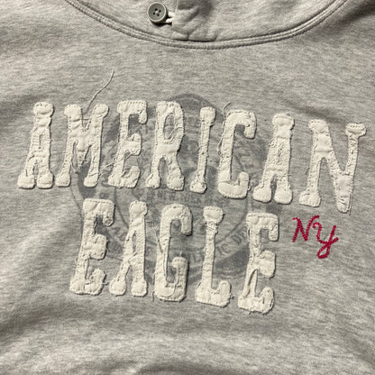 American Eagle Vintage 2000's Y2K Button Colar Hoodie (Дамско)