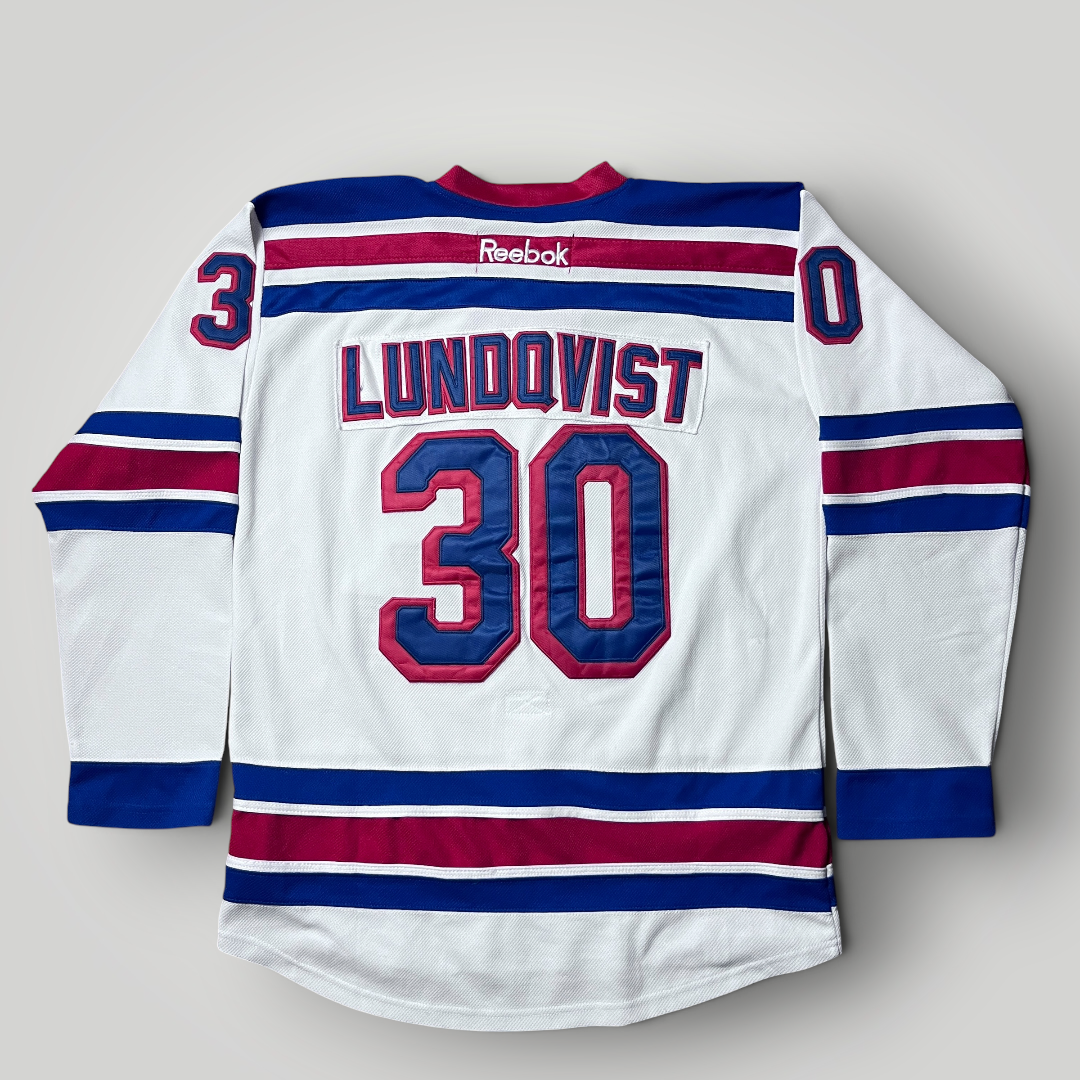 Reebok x NHL New York Rangers Vintage 2005/2007 Henrik Lundqvist 30 Ice Hockey Jersey Long Sleeve Shirt