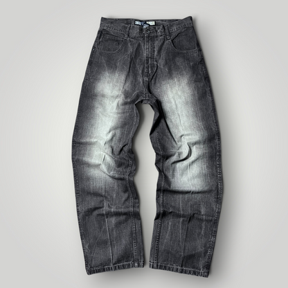 Southpole Vintage 2000's Y2K Hip-Hop Baggy Black Wash Brown Jeans