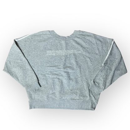 Calvin Klein Statement Cropped Boxy Sweatshirt Crewneck (Дамско)