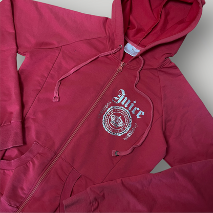 Juice Y2K Zip-Up Graphic Hoodie (Дамско)