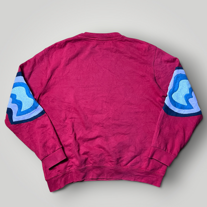 Nike Vintage 1990's Reworked Y2K Tubular Knit Sweatshirt Crewneck