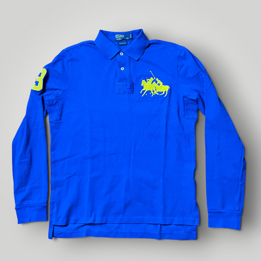 Polo Ralph Lauren Vintage 2000's Dual Match Big Pony Y2K Long Sleeve Shirt