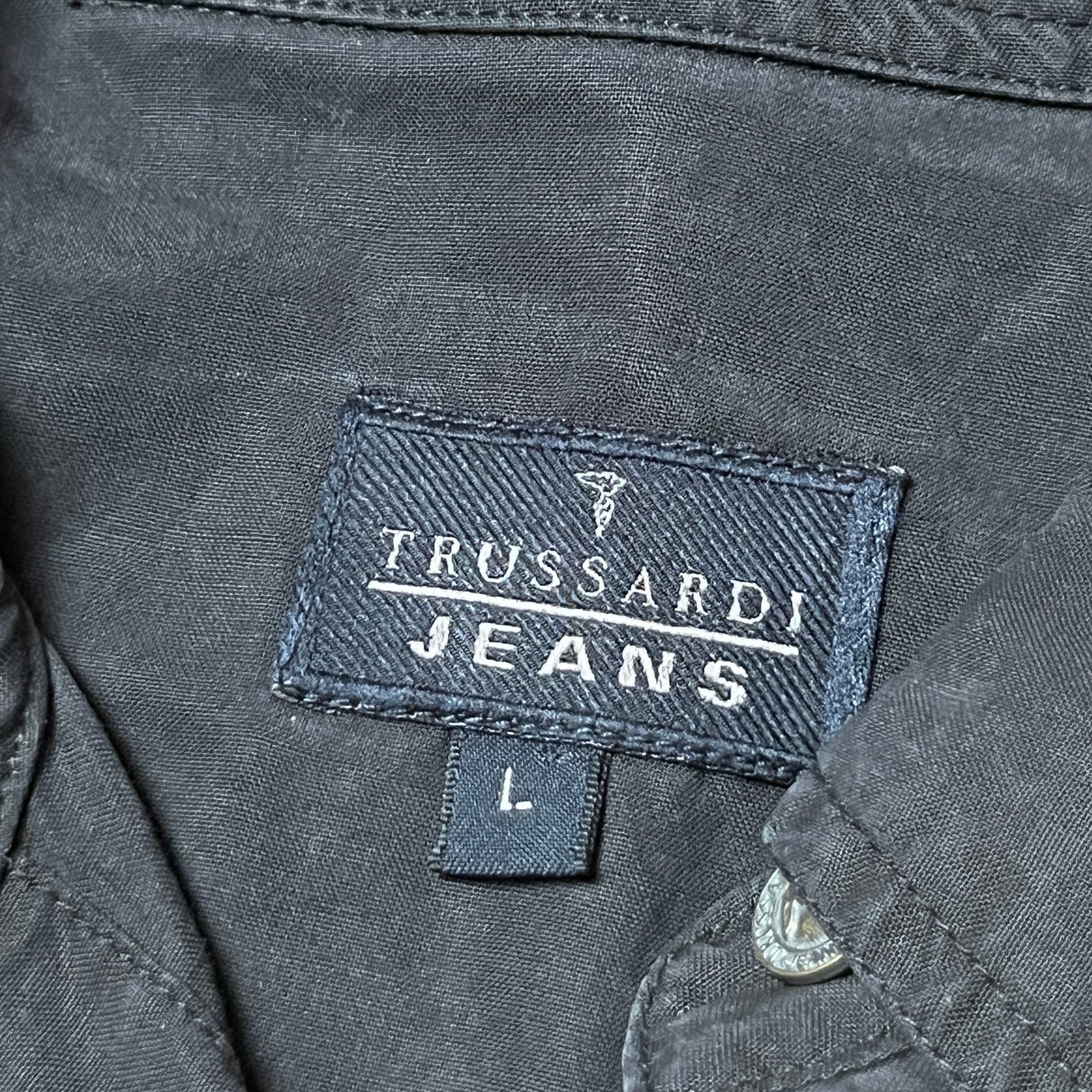 TRUSSARDI Long Sleeve Button Up Shirt