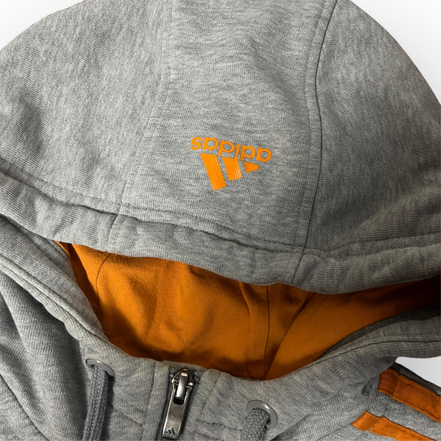 Adidad Striped Zip-Up Hoodie