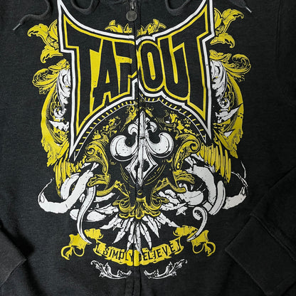 Tapout Y2K Hip-Hop Graphic Zip-Up Hoodie