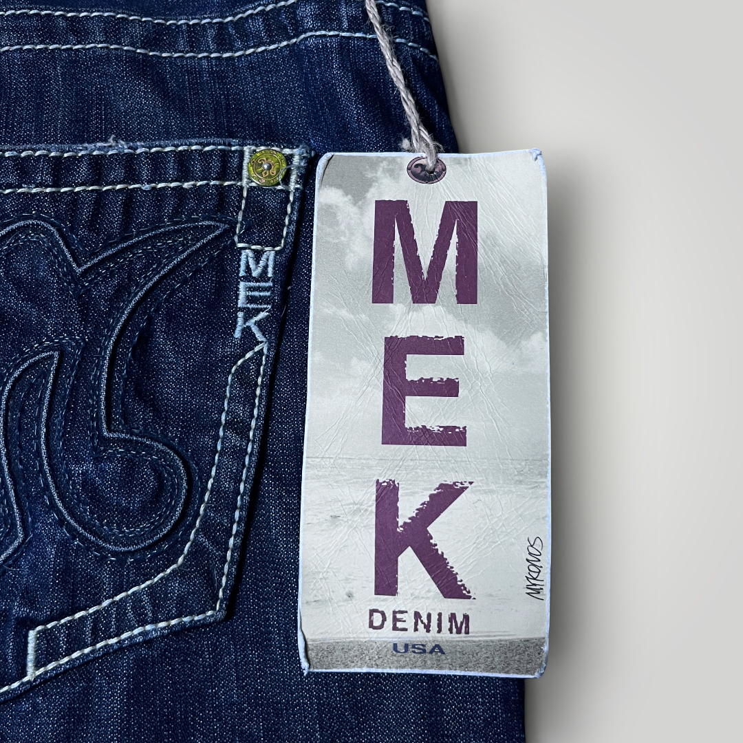 MEK Denim Vintage 2000's Y2K  Distressed Bootcut Jeans