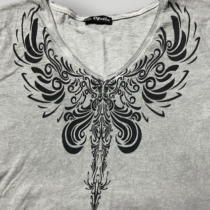 Otelia Vintage 2000's Y2K Fairy Grunge Graphic T-Shirt (Дамско)