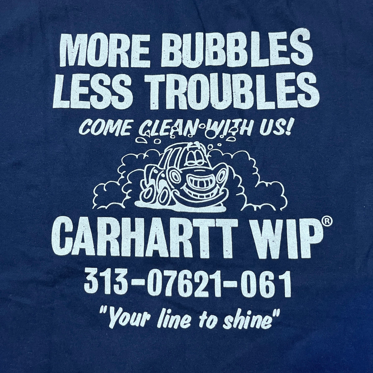 Carhartt WIP "Less Troubles" Heavy Cotton Graphic T-Shirt