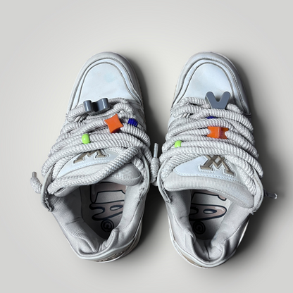 QUEEZAZA LV Inspired Y2K Coffee Dipped Chunky Sneakers