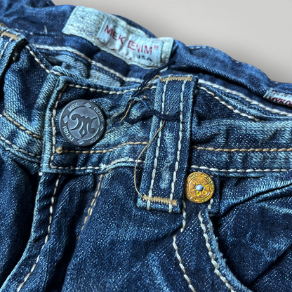 MEK Denim Vintage 2000's Y2K  Distressed Bootcut Jeans