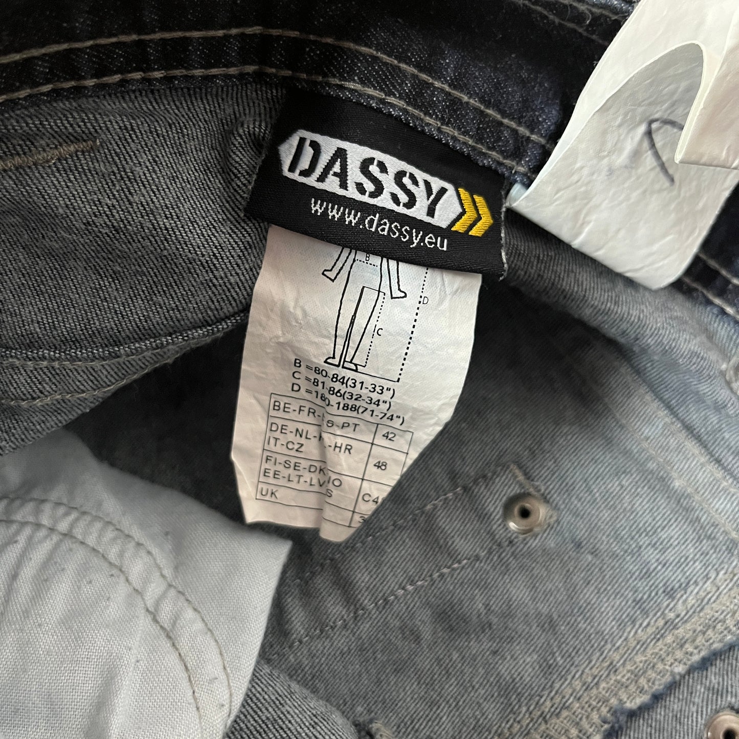 Dassy Heavy Cotton Embroidered Hip-Hop Work Cargo Jeans