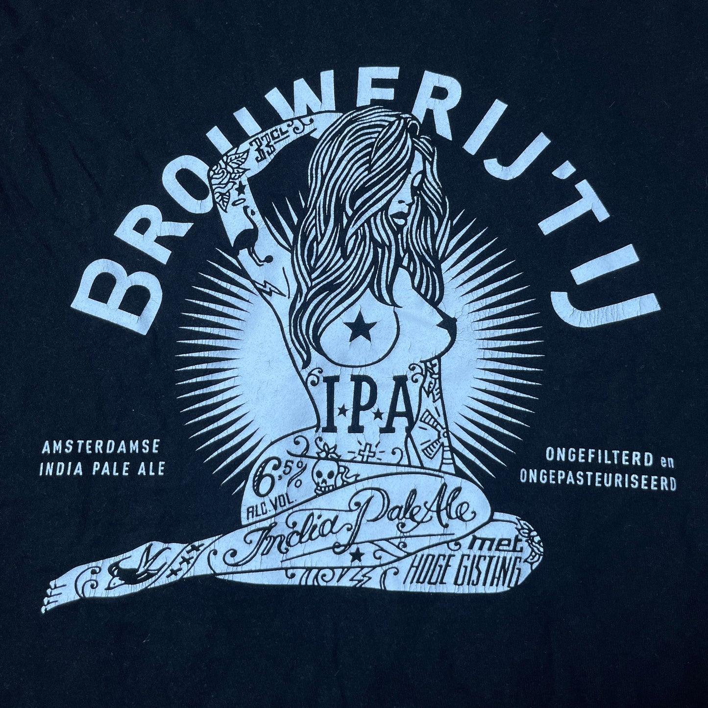 Amsterdam Brewery Heavy Cotton Y2K Graphic T-Shirt