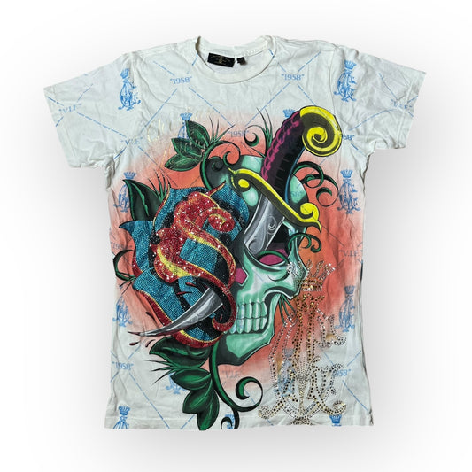 Ed Hardy x Christian Audiger "Los Angeles Skull Rose" !RARE!