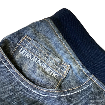 Ultra Magnetic Denim Jorts Embroided Logo