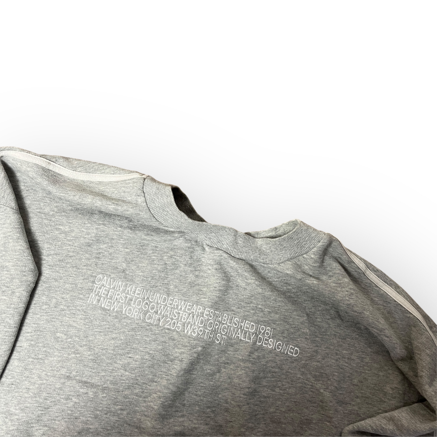 Calvin Klein Statement Cropped Boxy Sweatshirt Crewneck (Дамско)