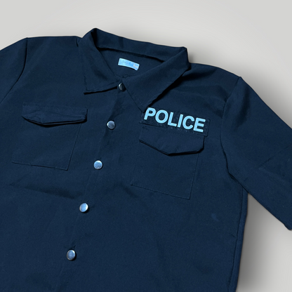 POLICE Uniform Funny Button-Up Shirt