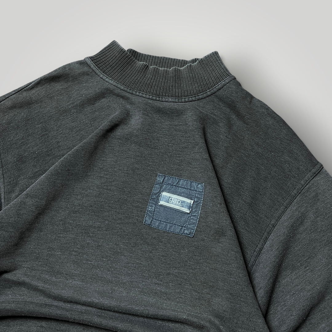 GAP Virgin Island Vintage 90's Y2K Faded Mock Neck Sweatshirt Crewneck